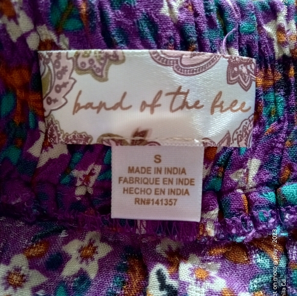 NEW Free People Linaelle Purple Floral Wrap Skirt Midi Ruffled Size S - Picture 3 of 8